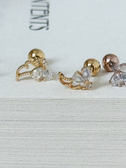 [ผ่าตัด] ริบบิ้นมินิโฟลว์ (3 สี) 16G เจาะร่างกาย เจาะหลัง เจาะกระดูกอ่อน 