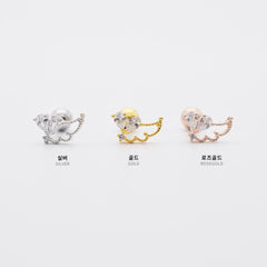 [ผ่าตัด] ริบบิ้นมินิโฟลว์ (3 สี) 16G เจาะร่างกาย เจาะหลัง เจาะกระดูกอ่อน 