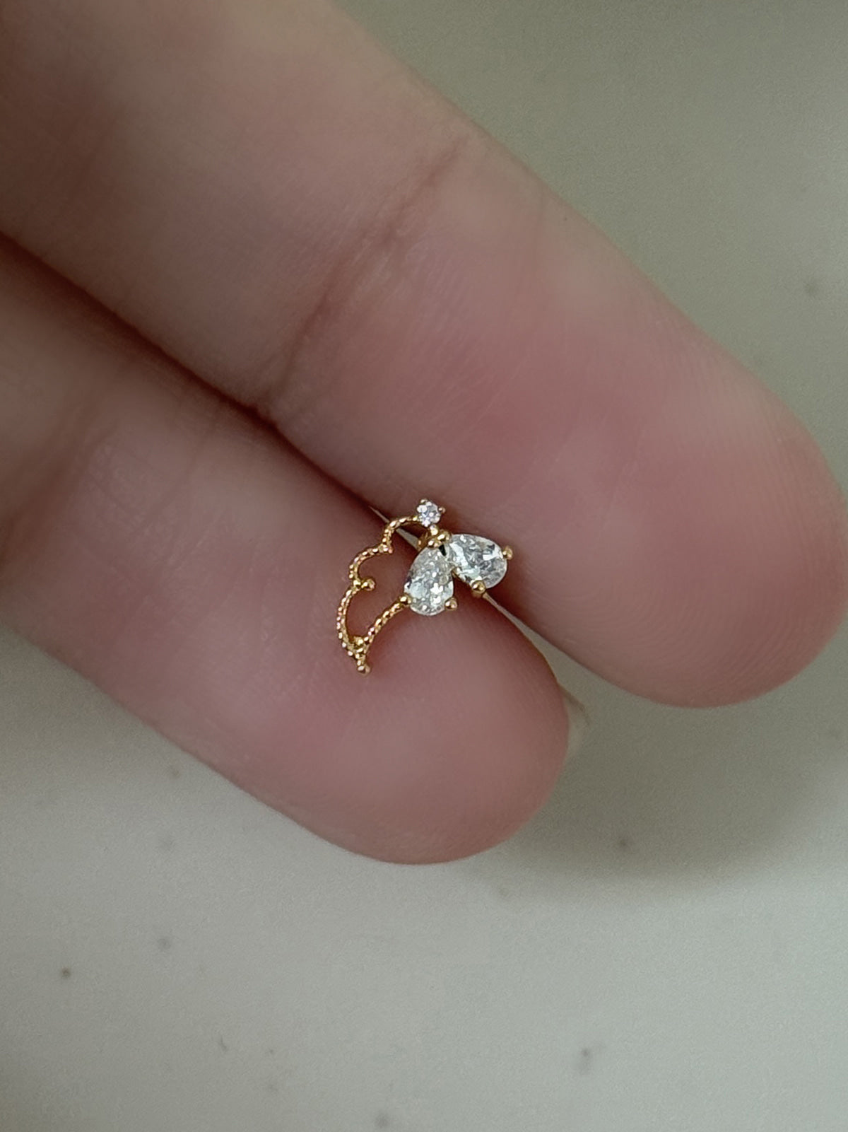 [ผ่าตัด] ริบบิ้นมินิโฟลว์ (3 สี) 16G เจาะร่างกาย เจาะหลัง เจาะกระดูกอ่อน 