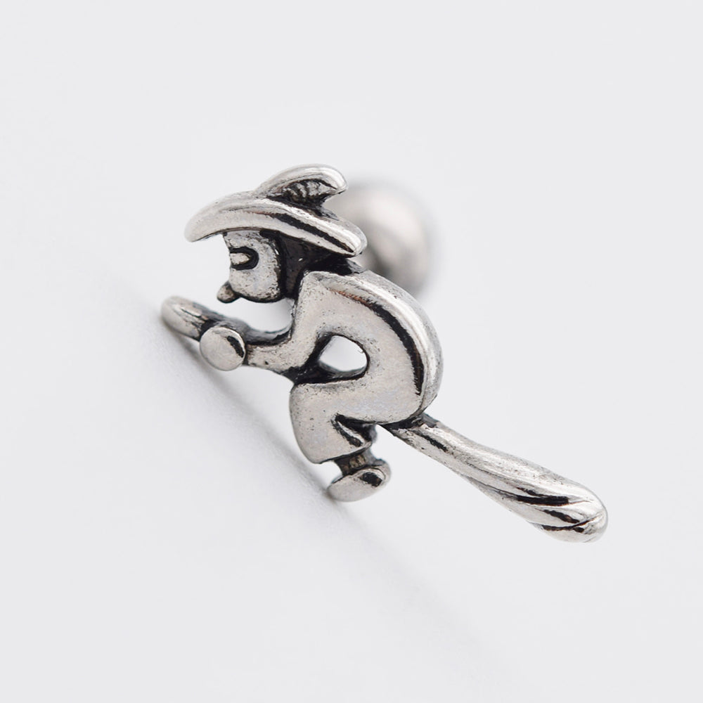 [Surgical] Mini Flow Ribbon (3 Colors) 16G Body Piercing Back Piercing Cartilage Piercing 