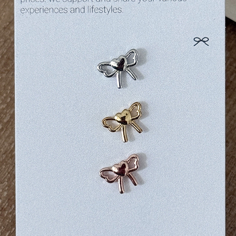 [Surgical] Mini Flow Ribbon (3 Colors) 16G Body Piercing Back Piercing Cartilage Piercing 