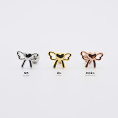 [Surgical] Mini Flow Ribbon (3 Colors) 16G Body Piercing Back Piercing Cartilage Piercing 
