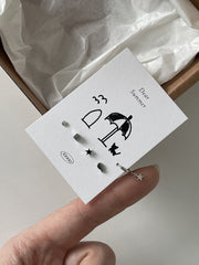 [Set of 5] [Surgical] Nuts Ice Cream Piercing Set 16G Body Piercing Back Piercing Cartilage Piercing 