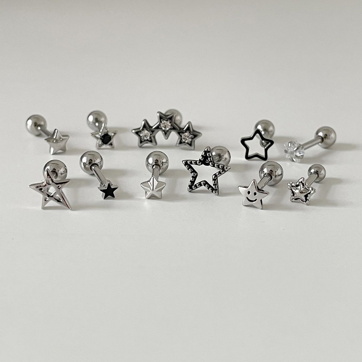 [Surgical] Mini Flow Ribbon (3 Colors) 16G Body Piercing Back Piercing Cartilage Piercing 