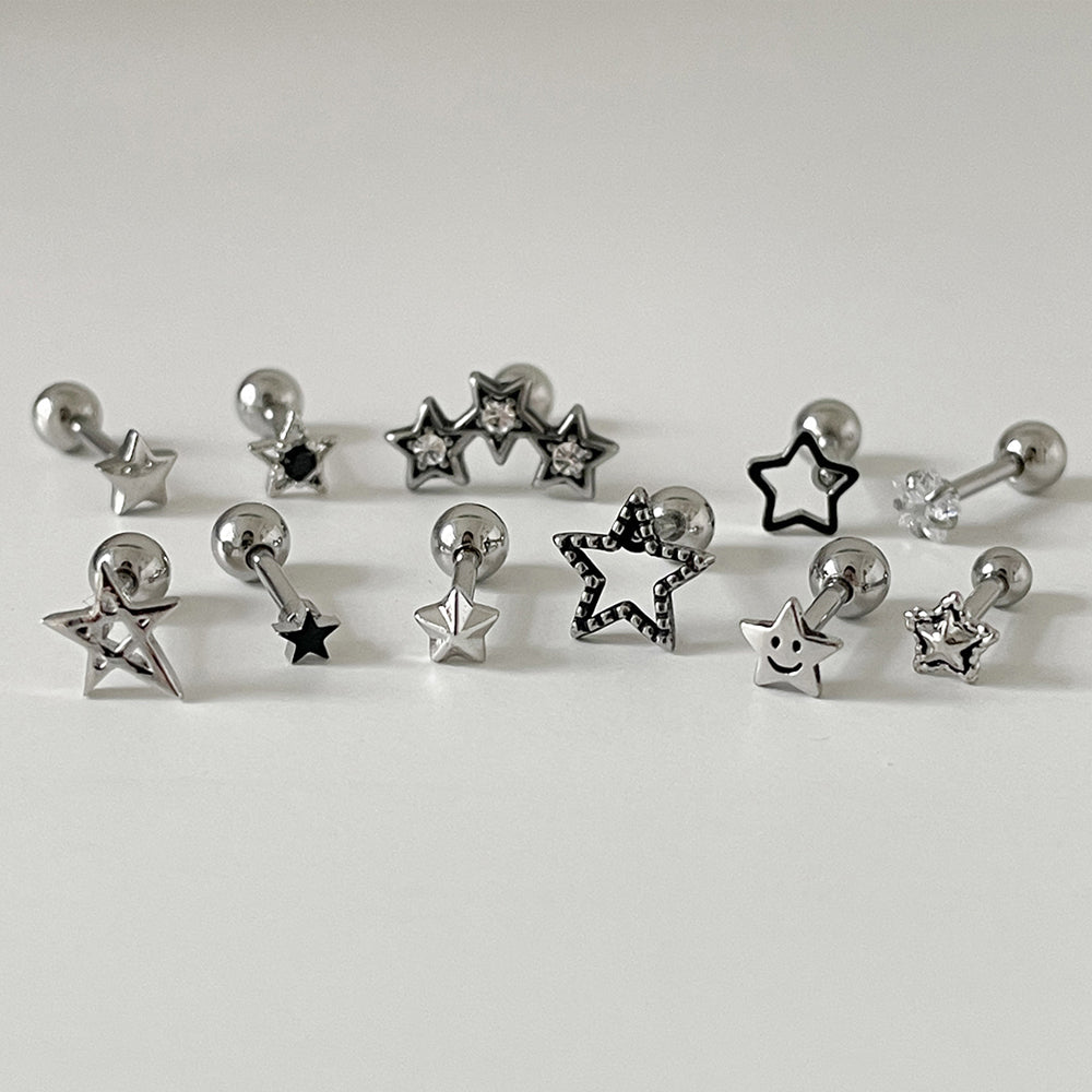 [Surgical] Mini Flow Ribbon (3 Colors) 16G Body Piercing Back Piercing Cartilage Piercing 