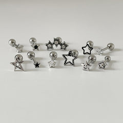 [Surgical] Mini Flow Ribbon (3 Colors) 16G Body Piercing Back Piercing Cartilage Piercing 