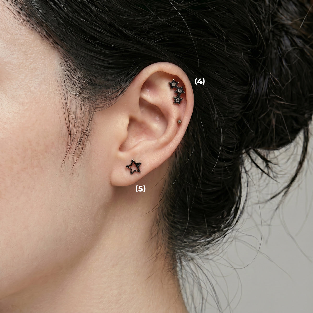 [Surgical] Mini Flow Ribbon (3 Colors) 16G Body Piercing Back Piercing Cartilage Piercing 
