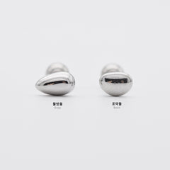 [全サージカル] ぷっくり ビーン＆ドロップ ピアッシング (2Type) 16G ボディピアス キャッチ