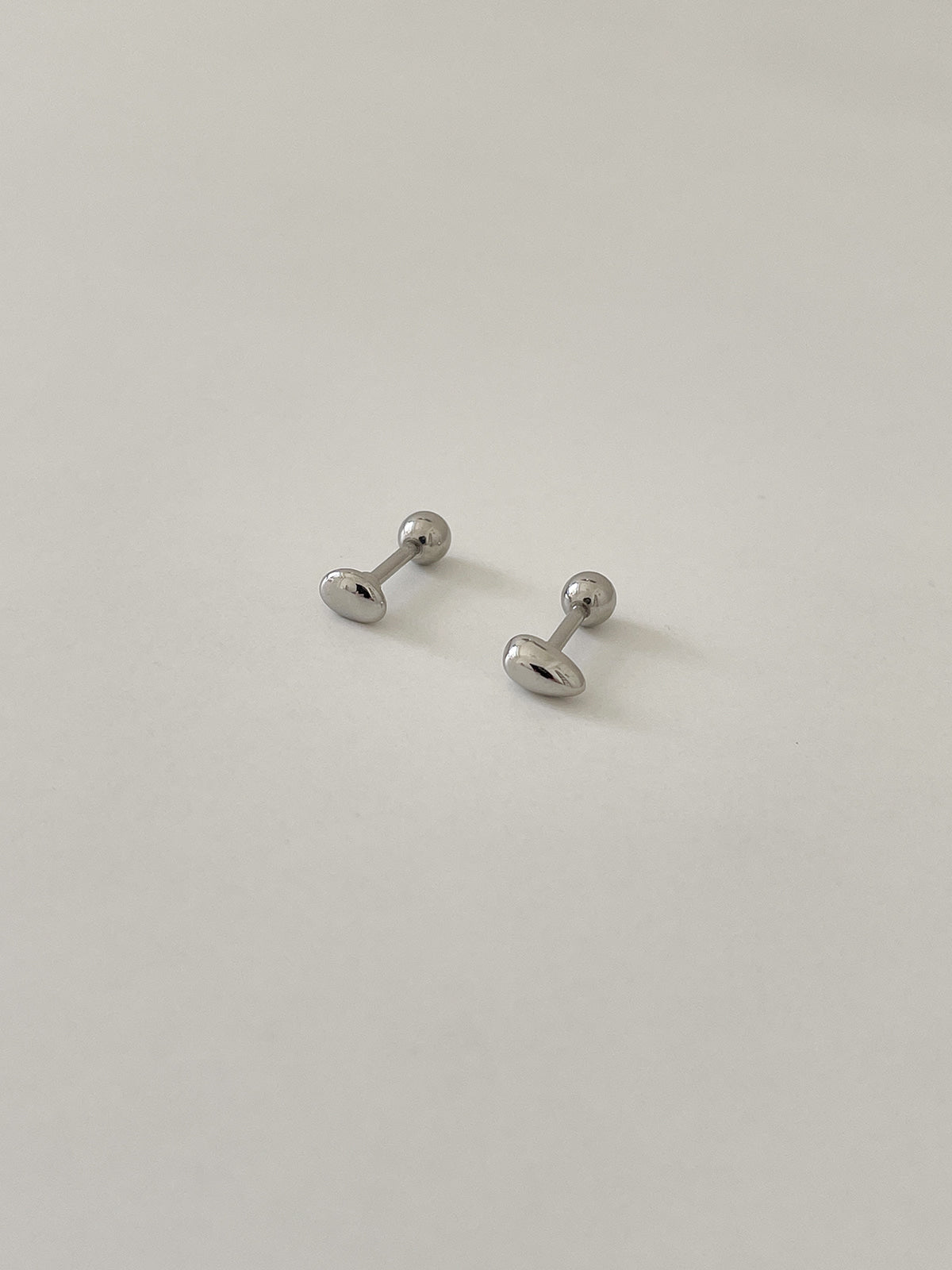 [全サージカル] ぷっくり ビーン＆ドロップ ピアッシング (2Type) 16G ボディピアス キャッチ