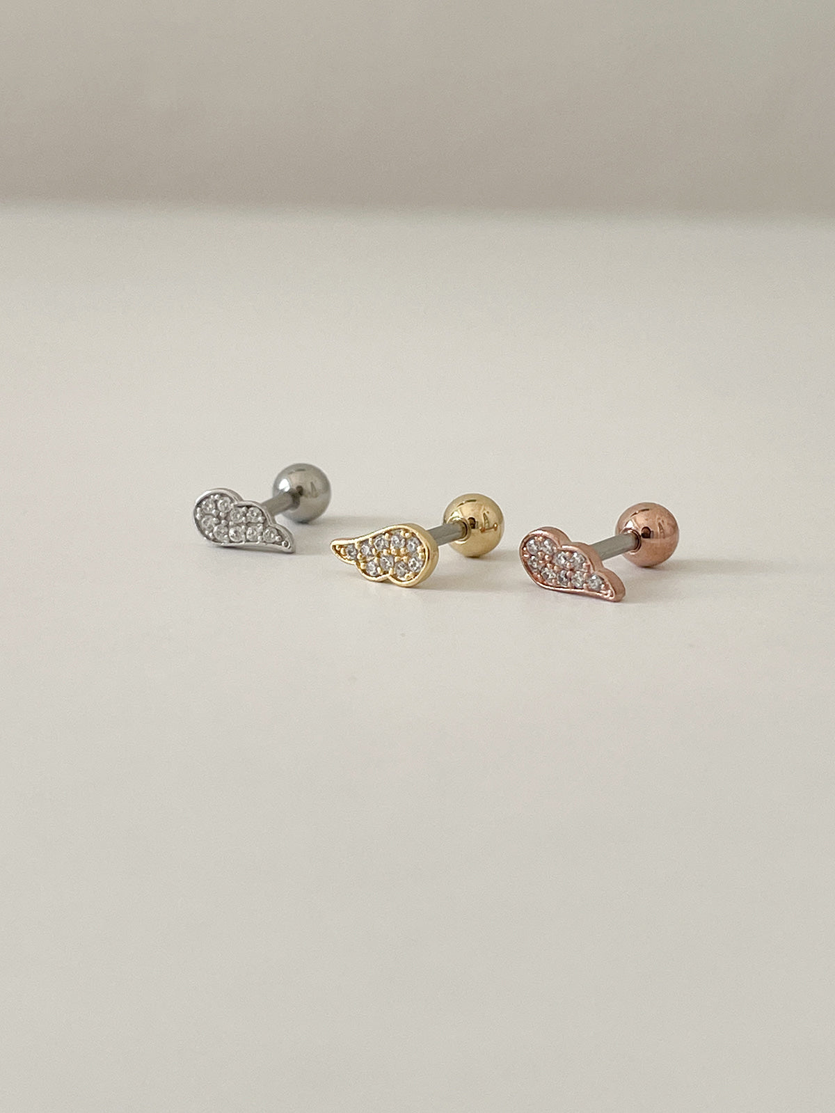 [Surgical] Mini Flow Ribbon (3 Colors) 16G Body Piercing Back Piercing Cartilage Piercing 