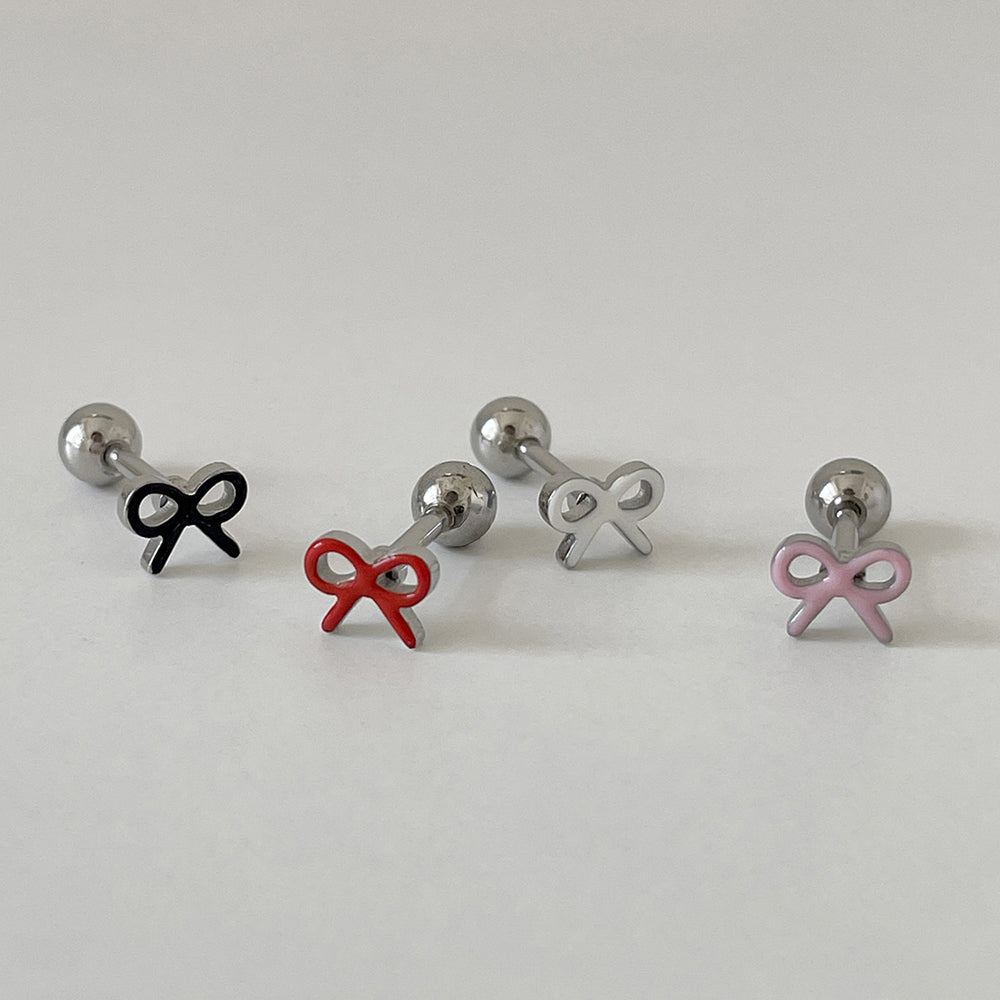 [Surgical] Mini Flow Ribbon (3 Colors) 16G Body Piercing Back Piercing Cartilage Piercing 