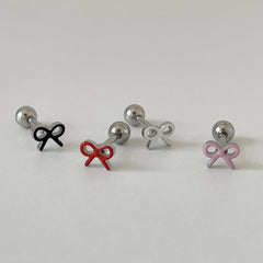 [Surgical] Mini Flow Ribbon (3 Colors) 16G Body Piercing Back Piercing Cartilage Piercing 