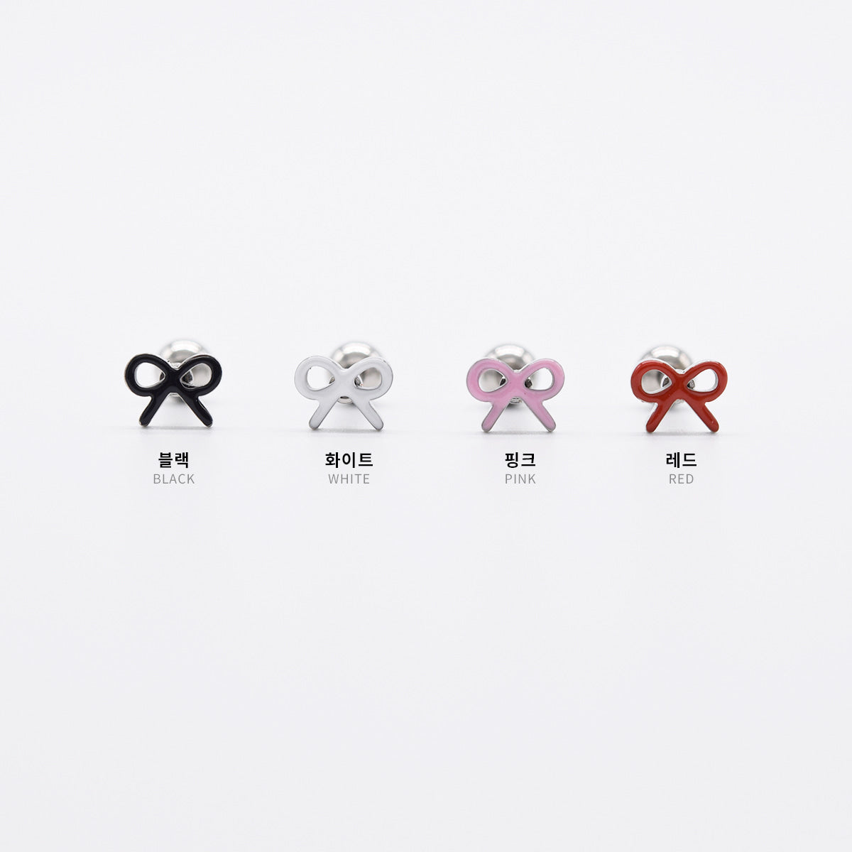 [Surgical] Mini Flow Ribbon (3 Colors) 16G Body Piercing Back Piercing Cartilage Piercing 