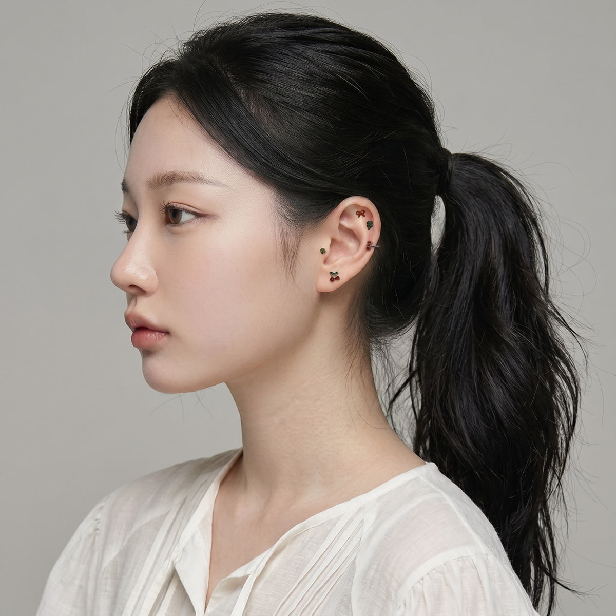 [Surgical] Mini Flow Ribbon (3 Colors) 16G Body Piercing Back Piercing Cartilage Piercing 