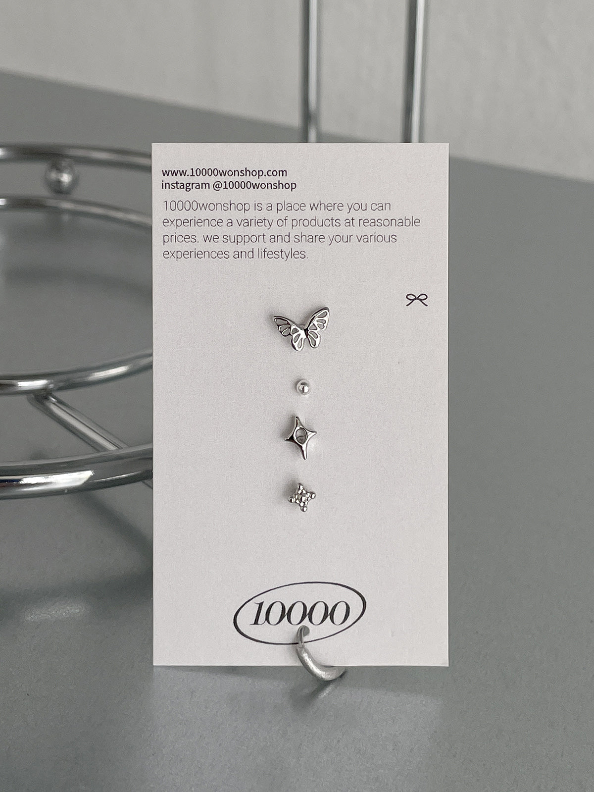 [Set of 5] [Surgical] Nuts Ice Cream Piercing Set 16G Body Piercing Back Piercing Cartilage Piercing 