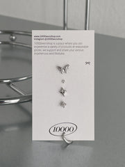 [Set of 5] [Surgical] Nuts Ice Cream Piercing Set 16G Body Piercing Back Piercing Cartilage Piercing 