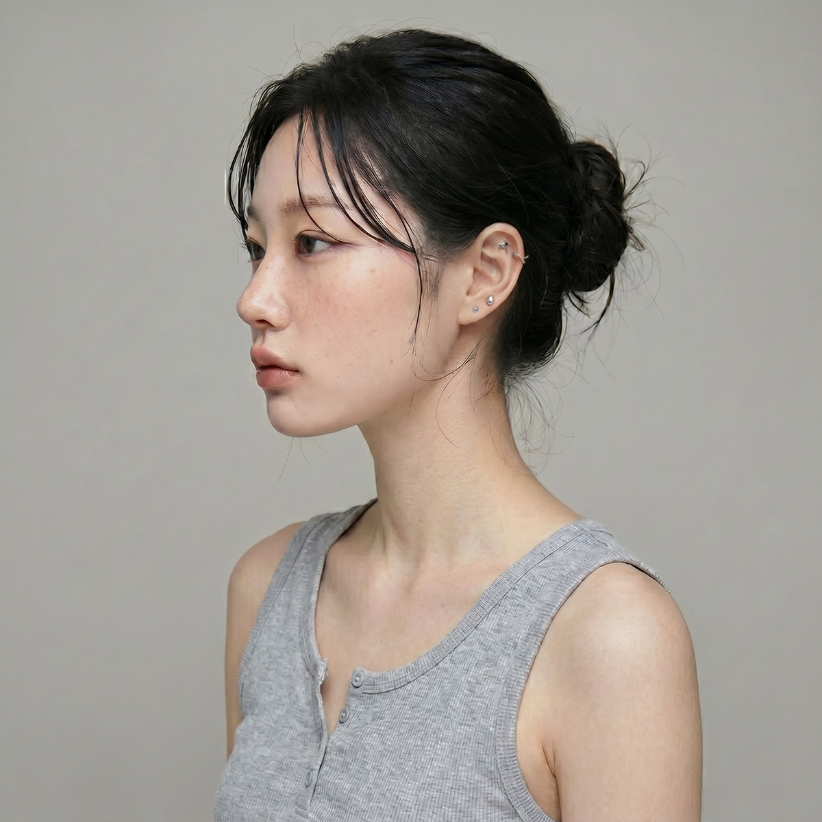 [Surgical] Mini Flow Ribbon (3 Colors) 16G Body Piercing Back Piercing Cartilage Piercing 