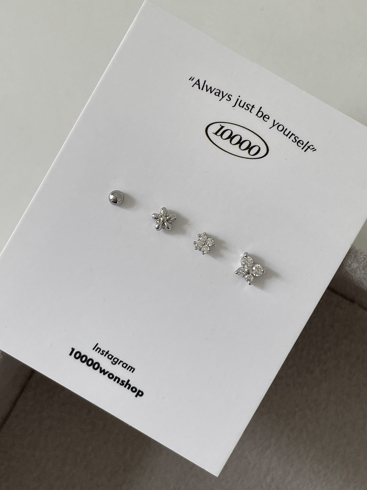 [Set of 5] [Surgical] Nuts Ice Cream Piercing Set 16G Body Piercing Back Piercing Cartilage Piercing 