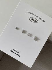 [Set of 5] [Surgical] Nuts Ice Cream Piercing Set 16G Body Piercing Back Piercing Cartilage Piercing 