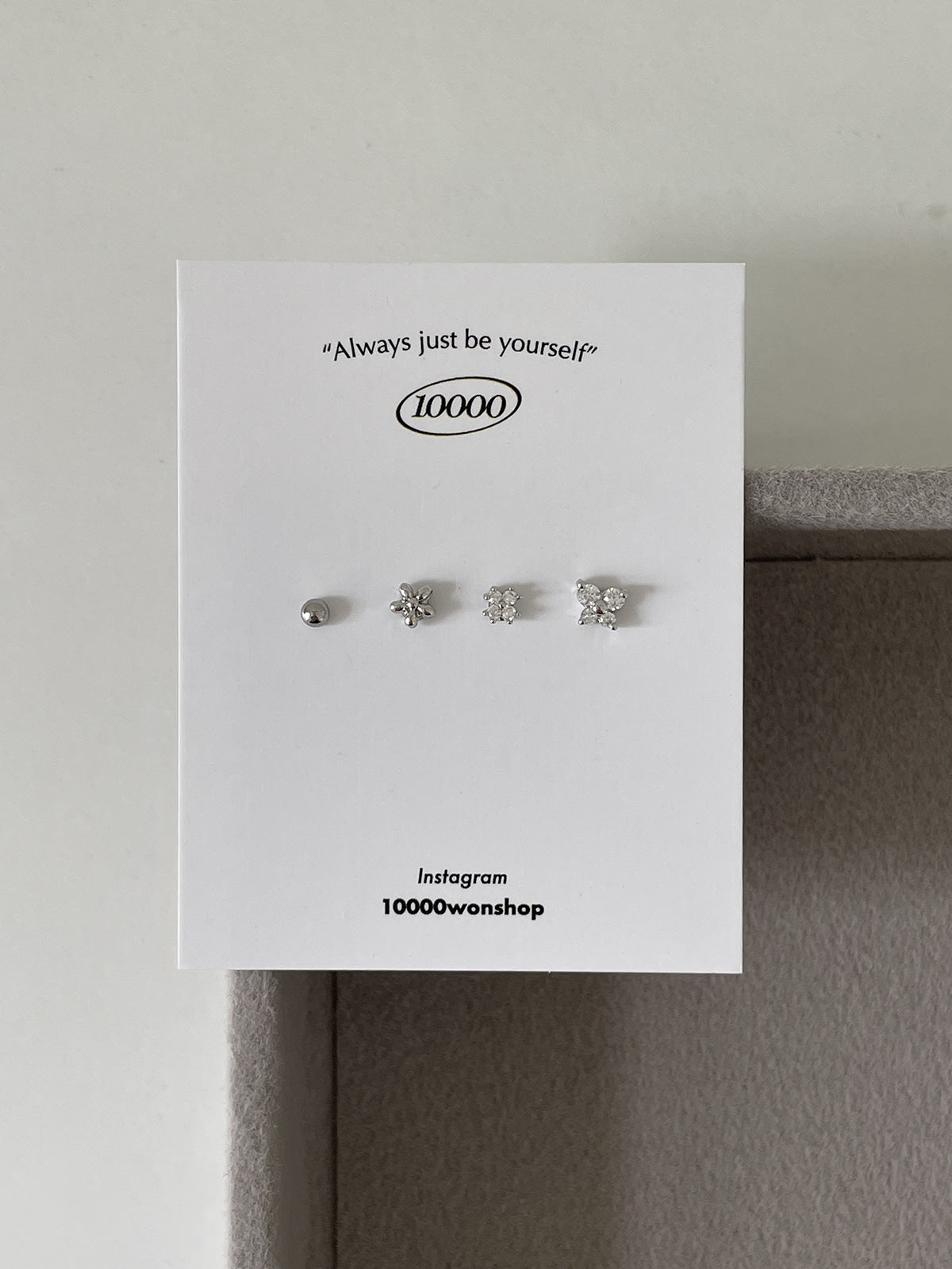 [Set of 5] [Surgical] Nuts Ice Cream Piercing Set 16G Body Piercing Back Piercing Cartilage Piercing 