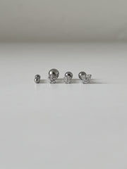 [Set of 5] [Surgical] Nuts Ice Cream Piercing Set 16G Body Piercing Back Piercing Cartilage Piercing 