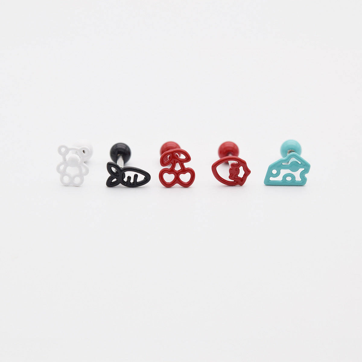 [Surgical] Mini Flow Ribbon (3 Colors) 16G Body Piercing Back Piercing Cartilage Piercing 