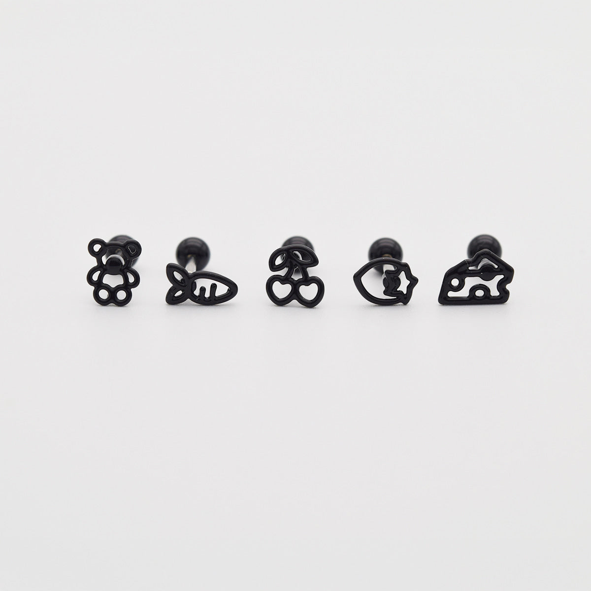 [Surgical] Mini Flow Ribbon (3 Colors) 16G Body Piercing Back Piercing Cartilage Piercing 