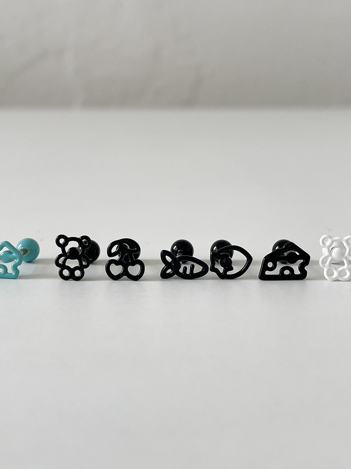 [Surgical] Mini Flow Ribbon (3 Colors) 16G Body Piercing Back Piercing Cartilage Piercing 