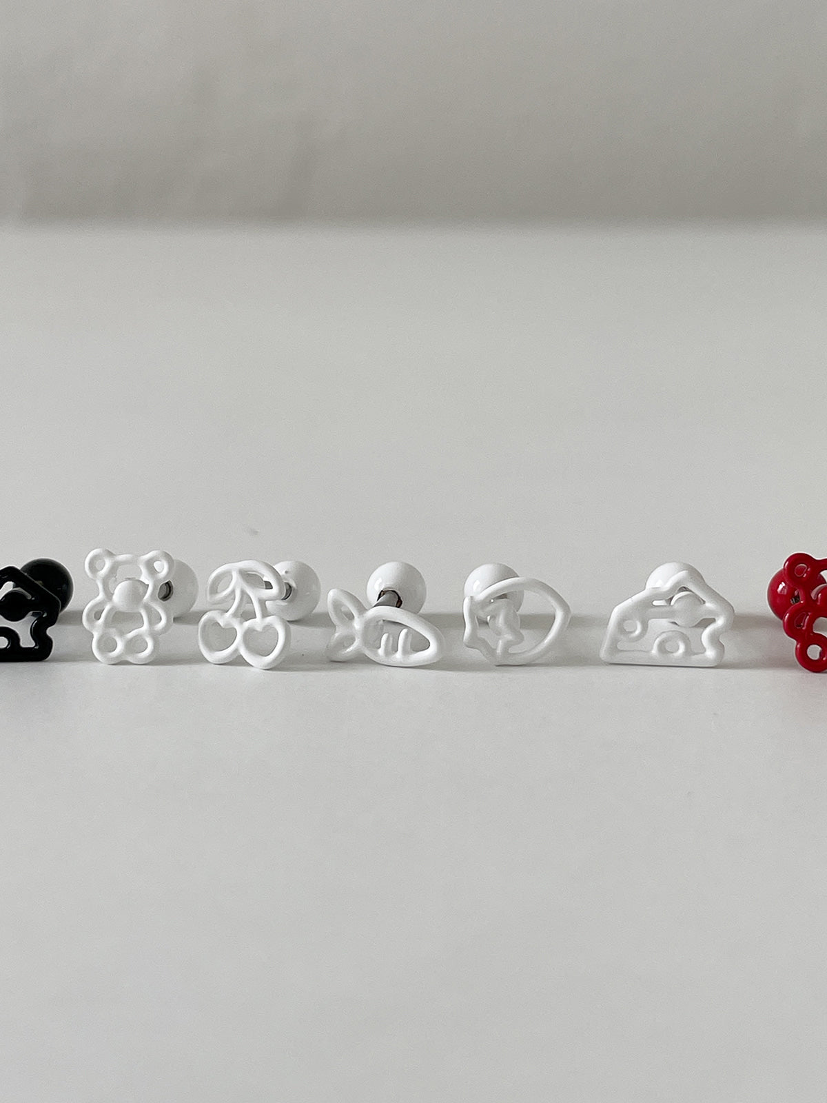 [Surgical] Mini Flow Ribbon (3 Colors) 16G Body Piercing Back Piercing Cartilage Piercing 