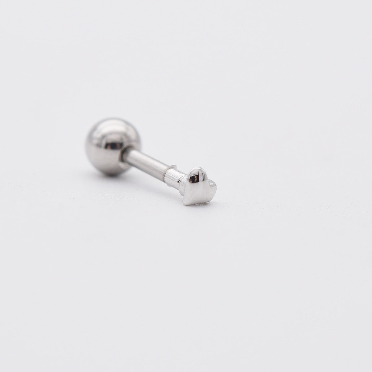 極小 ハート スター ムーン バーベルピアス (3Type) 16G 可愛い 軟骨用 韓国風 デイリー ボディピアス キャッチ サージカルステンレス
