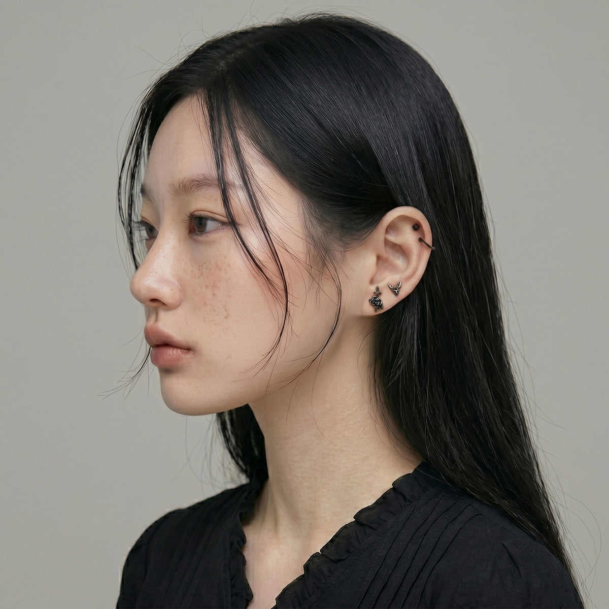 [Surgical] Mini Flow Ribbon (3 Colors) 16G Body Piercing Back Piercing Cartilage Piercing 