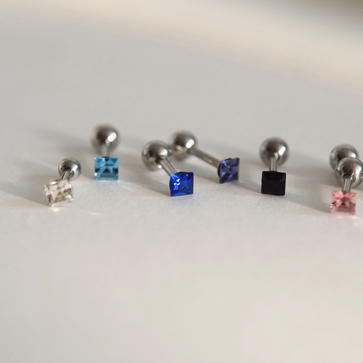 [Surgical] Mini Flow Ribbon (3 Colors) 16G Body Piercing Back Piercing Cartilage Piercing 