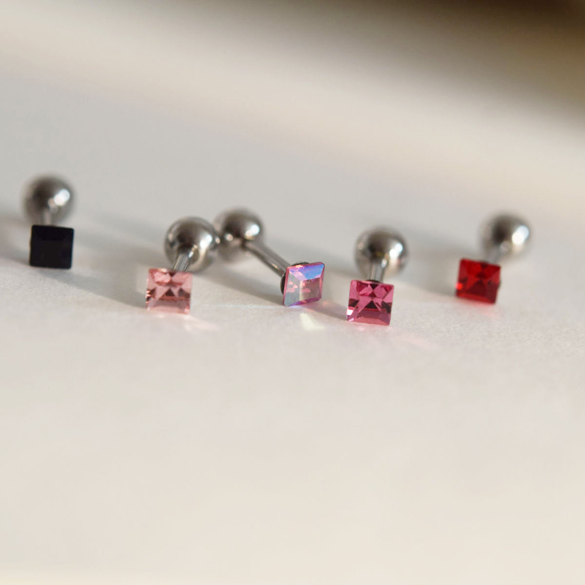 [Surgical] Mini Flow Ribbon (3 Colors) 16G Body Piercing Back Piercing Cartilage Piercing 