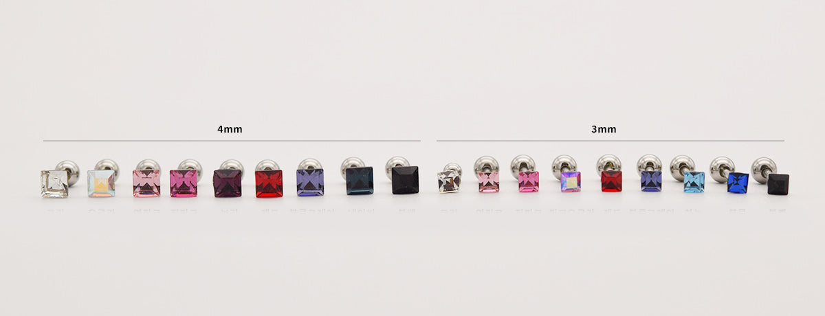 [Surgical] Mini Flow Ribbon (3 Colors) 16G Body Piercing Back Piercing Cartilage Piercing 