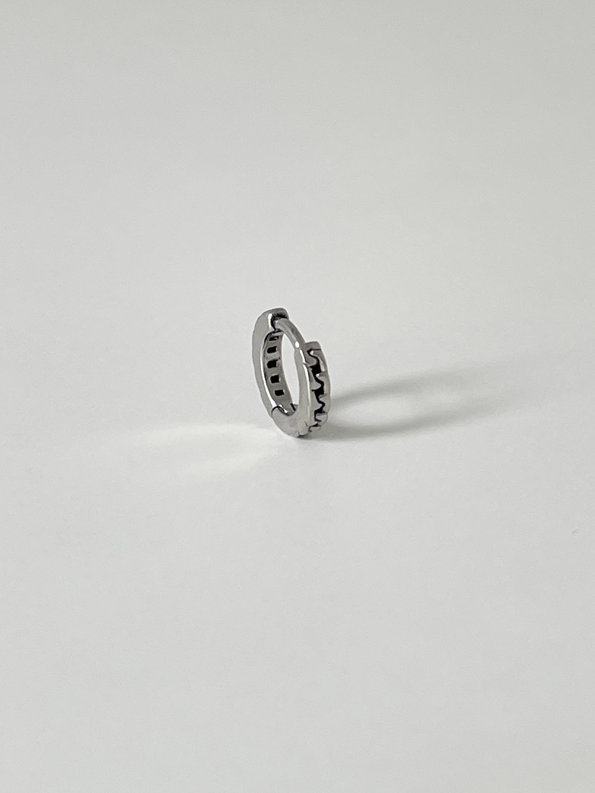 [全サージカル]ミニチェーン ワンタッチ リングピアス フープピアス 両耳用