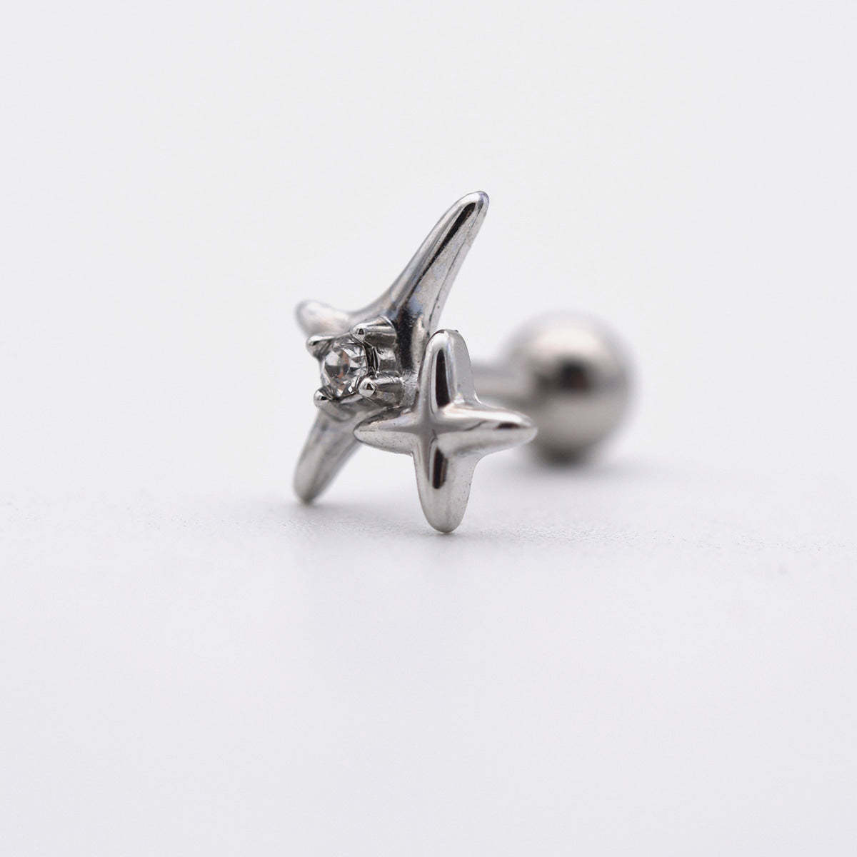 [Set of 5] [Surgical] Nuts Ice Cream Piercing Set 16G Body Piercing Back Piercing Cartilage Piercing 