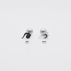 [Surgical] Mini Flow Ribbon (3 Colors) 16G Body Piercing Back Piercing Cartilage Piercing 