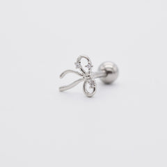 [Surgical] Mini Flow Ribbon (3 Colors) 16G Body Piercing Back Piercing Cartilage Piercing 