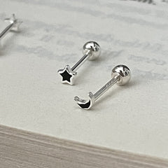 [Surgical] Mini Flow Ribbon (3 Colors) 16G Body Piercing Back Piercing Cartilage Piercing 