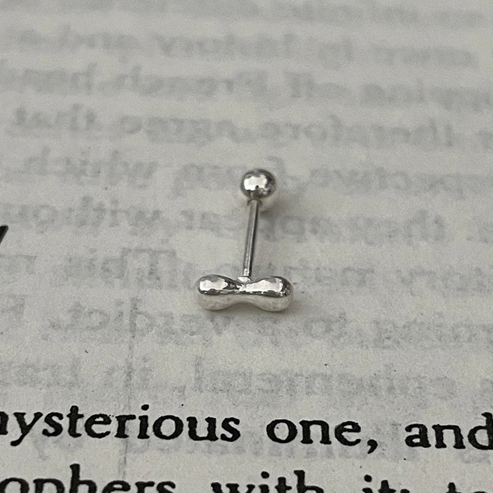 [925 Silver]ピーナッツボール 20G ボディピアス キャッチ ピアッシング 片耳用