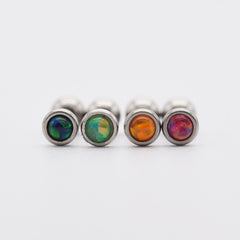 [Surgical] 3mm Mini Marble Button (4 Colors) 16G Body Piercing Back Piercing Cartilage Piercing 