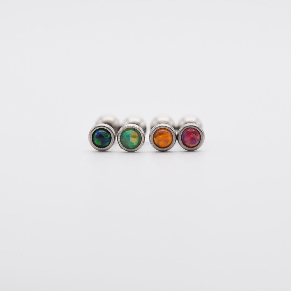 [Surgical] 3mm Mini Marble Button (4 Colors) 16G Body Piercing Back Piercing Cartilage Piercing 