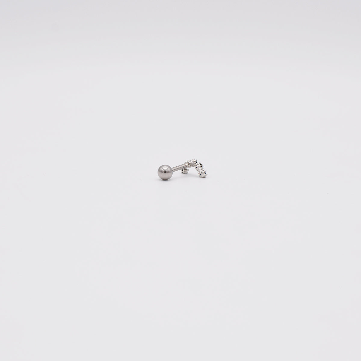 [サージカル]キュービック 星座ライン カーブ バーベルピアス (6Color) 16G ボディピアス キャッチ