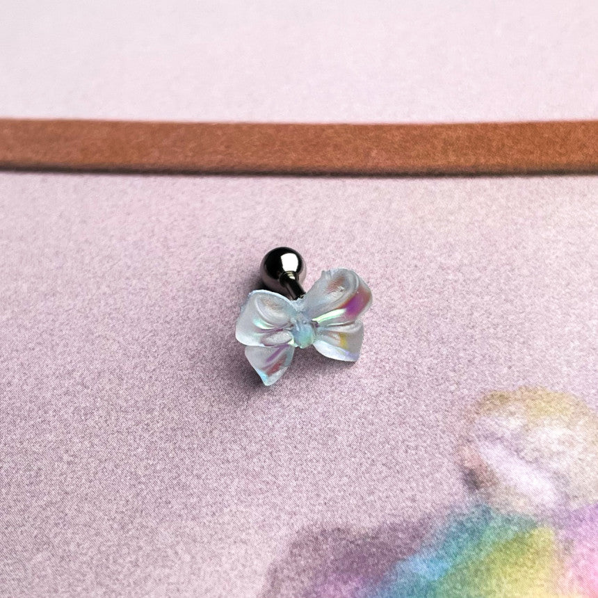 [Surgical] Matte Blur Aurora Ribbon (4 Colors) 16G COCO.MADE Body Piercing Back Cartilage Piercing