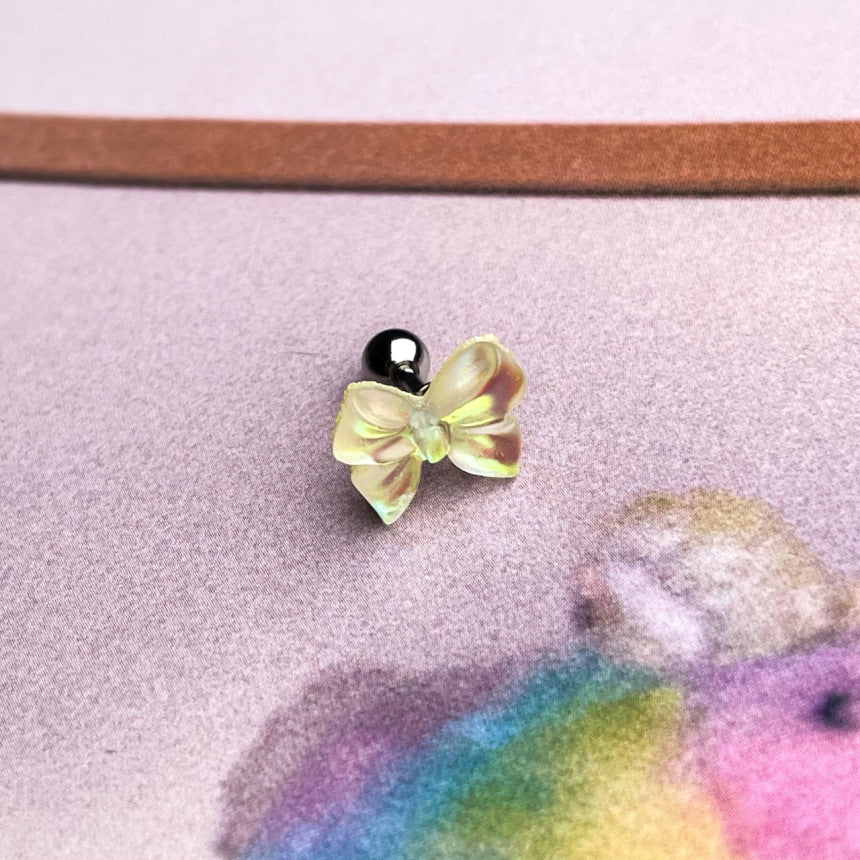 [Surgical] Matte Blur Aurora Ribbon (4 Colors) 16G COCO.MADE Body Piercing Back Cartilage Piercing