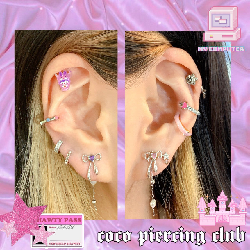 Amadama Inner Conch Ring Earrings (3 Colors) COCO.MADE