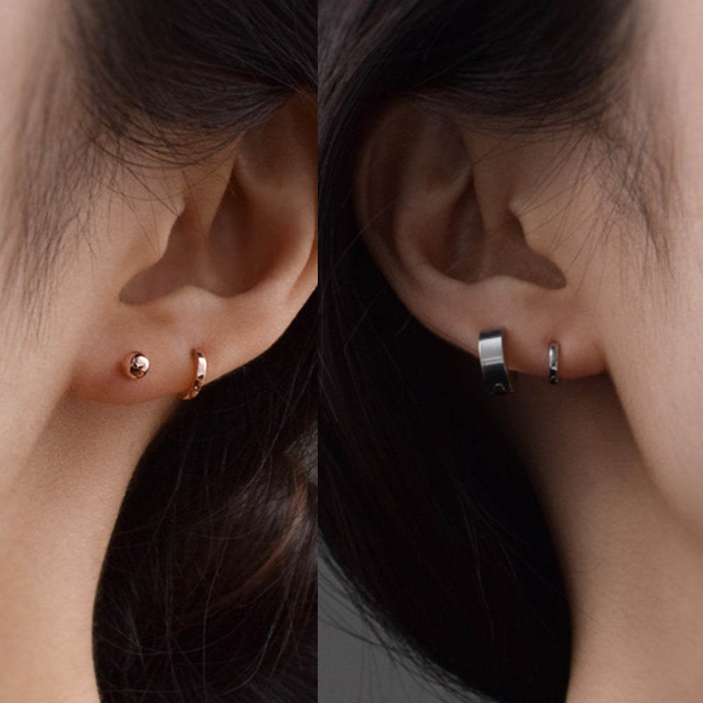 [Surgical] Mini Flow Ribbon (3 Colors) 16G Body Piercing Back Piercing Cartilage Piercing 