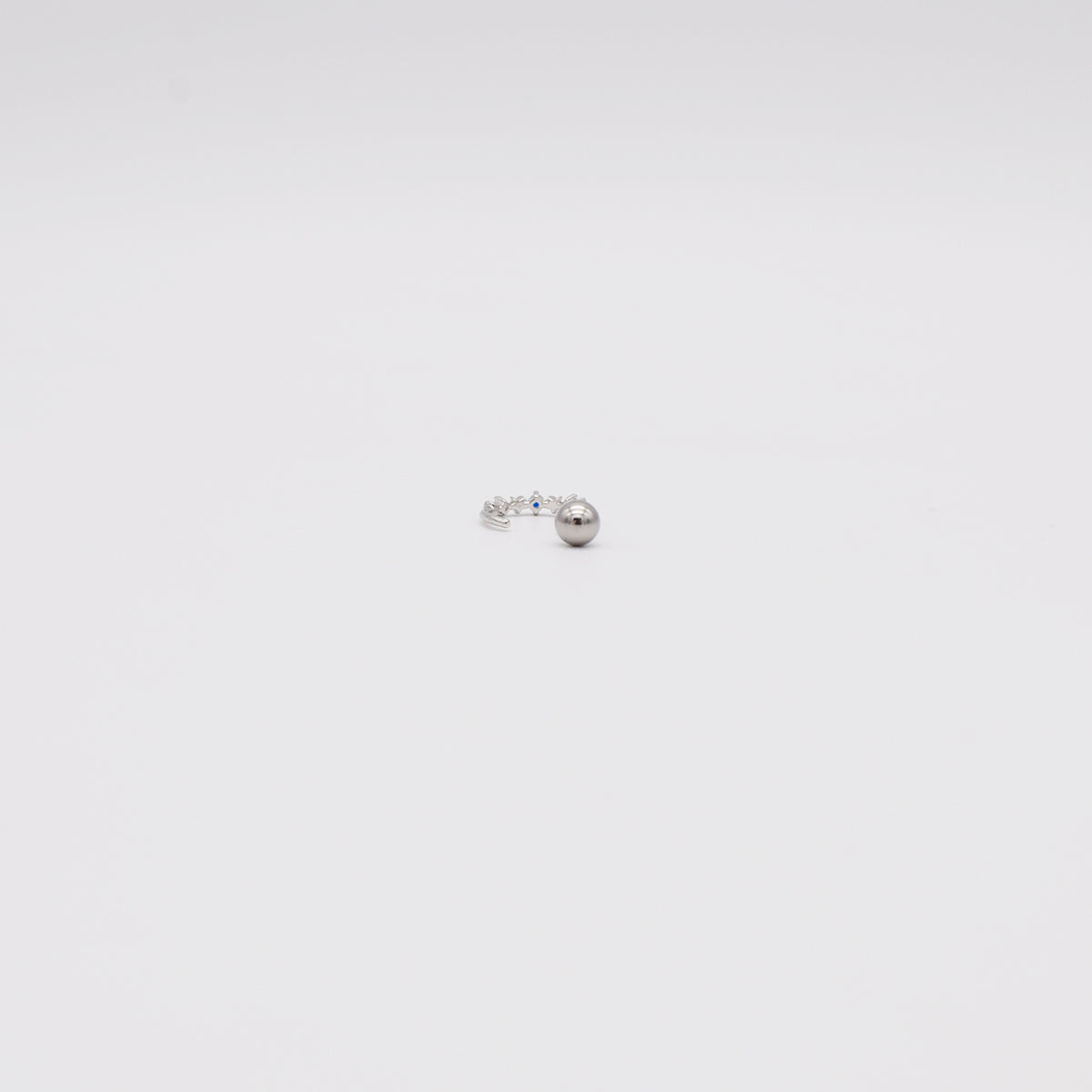 [Surgical] Blue Point Half Hoop Ring (3 Colors) 16G Body Piercing Back Piercing Cartilage Piercing 