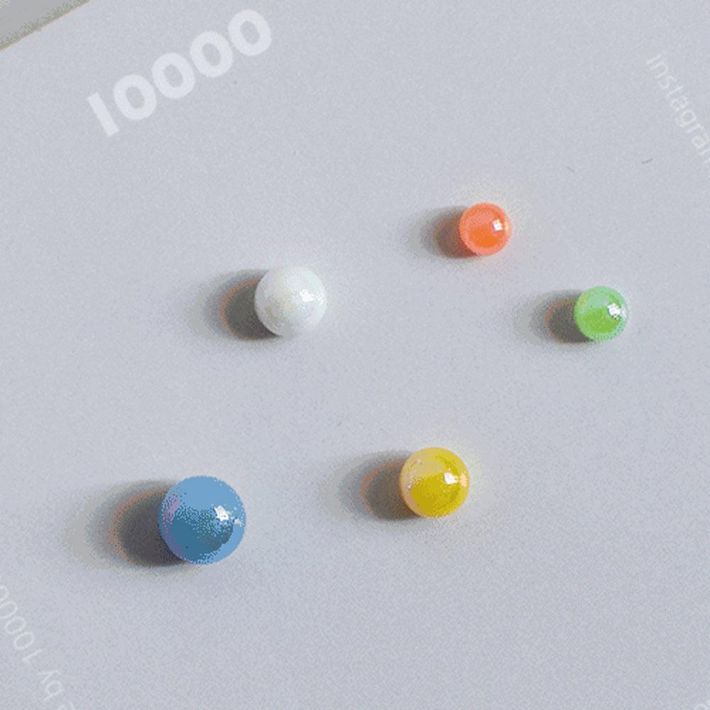 Pompom color ball piercing [5 sets]