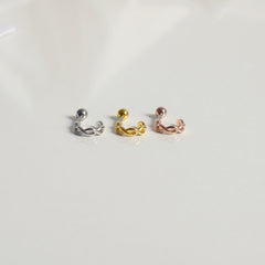 [Surgical] Mini Flow Ribbon (3 Colors) 16G Body Piercing Back Piercing Cartilage Piercing 